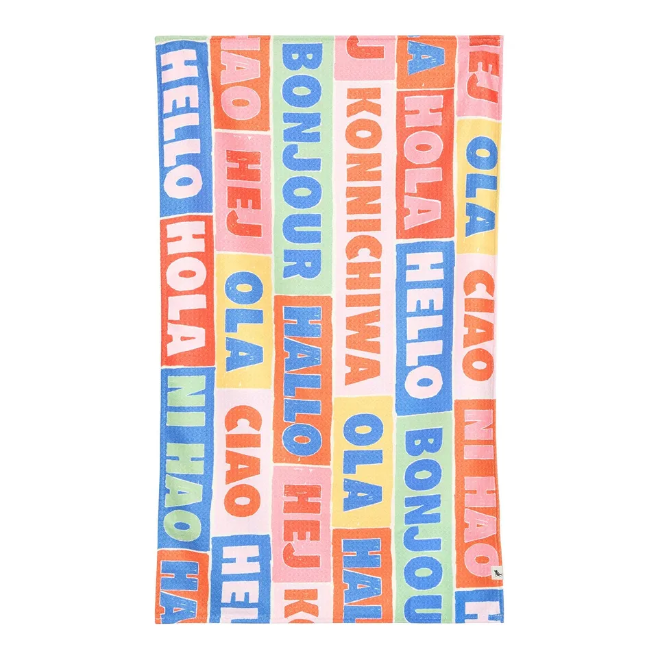 dock-bay-tea-towel-greetings-from-torchon-de-cuisine-en-coton-s-chage-rapide-mot image 1
