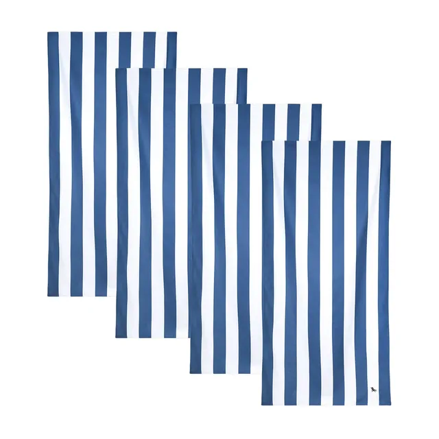 dock-bay-quick-dry-towels-bestselling-blue-lot-de-4-pack-cabana-serviettes-de-pl image 1
