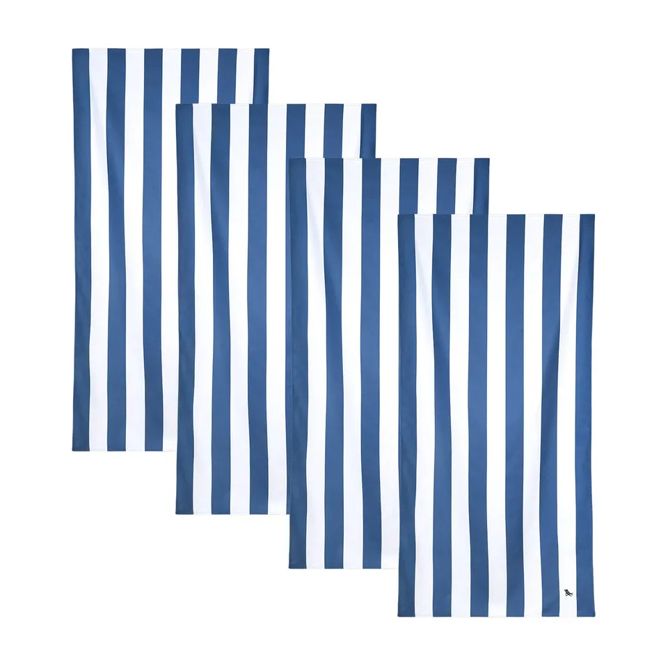 dock-bay-quick-dry-towels-bestselling-blue-lot-de-4-pack-cabana-serviettes-de-pl image 1