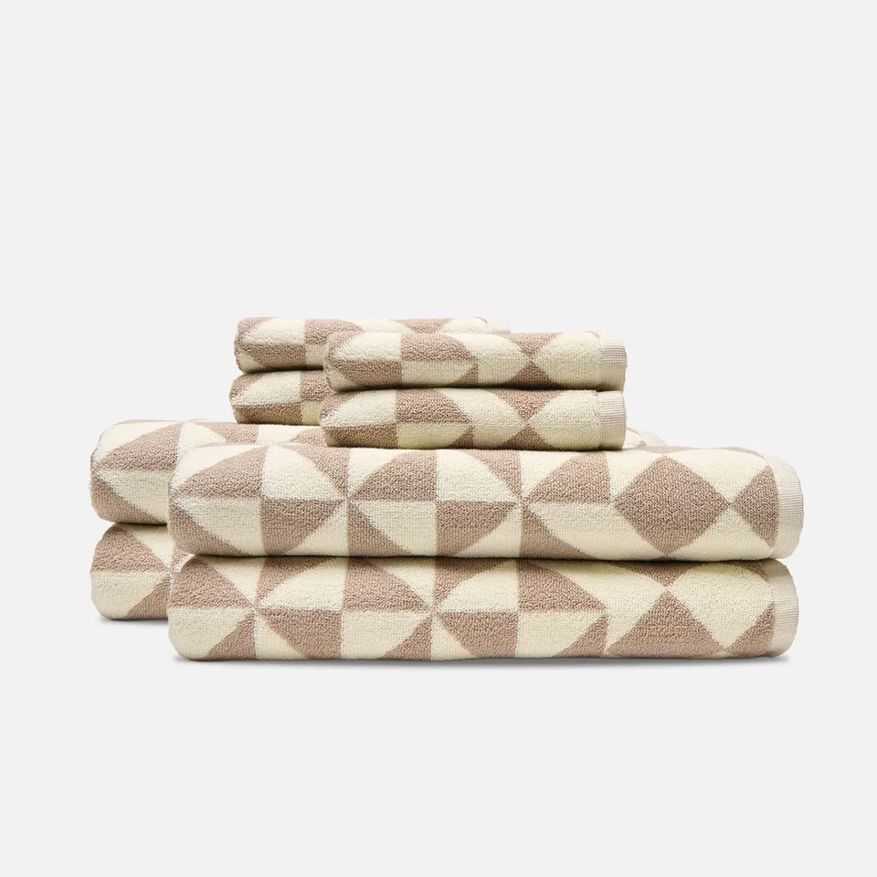 slowtide-gatsby-towel-bundle-4-4-stone-lot-de-4-serviettes-de-bain-et-4-serviett image 1