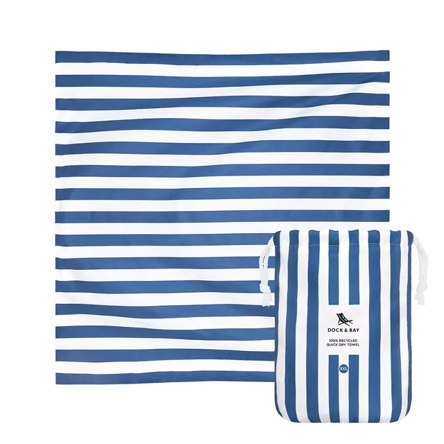 dock-bay-cabana-quick-dry-towel-extra-extra-large-xxl-whitsunday-blue-serviette- image 1