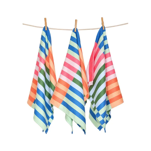 dock-bay-tea-towel-torchons-de-cuisine-microfibre-recycl-e-food-festival-lot-de- image 1