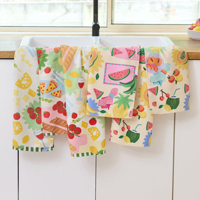 dock-bay-tea-towel-the-grazing-set-lot-de-6-torchons-gaufr-s-en-coton-recycl-col image 2