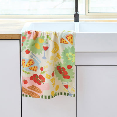 dock-bay-tea-towel-wine-dine-torchon-microfibre-gaufr-motif-vin-cadeau-amateur-d image 3