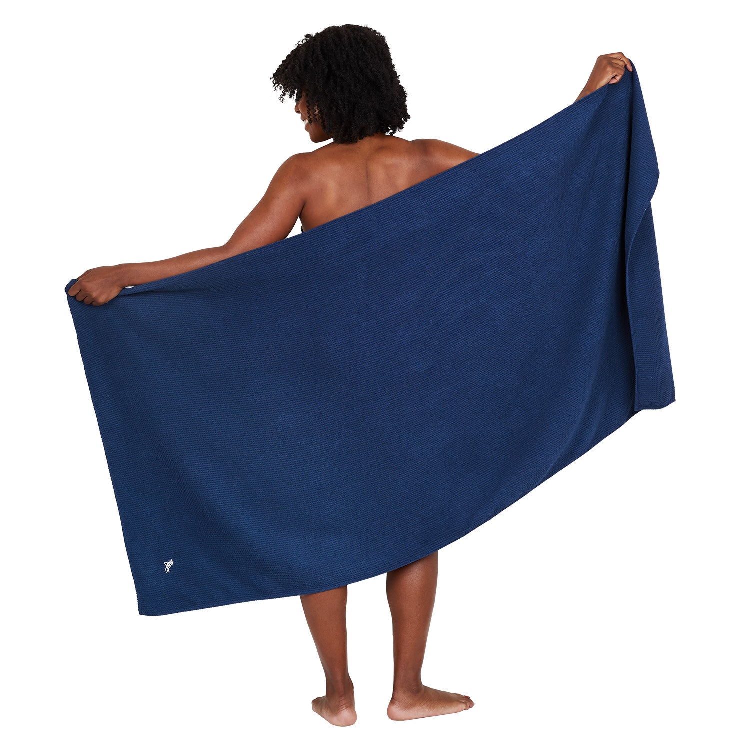 dock-bay-bath-towel-nautical-navy-serviette-de-bain-gaufr-e-en-microfibre-recycl image 7