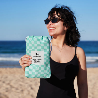 dock-bay-quick-dry-towel-check-mate-serviette-de-plage-dition-limit-e-s-chage-ra image 6